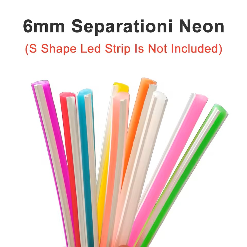 neon segunda generacion 25 metros 6mm rosa