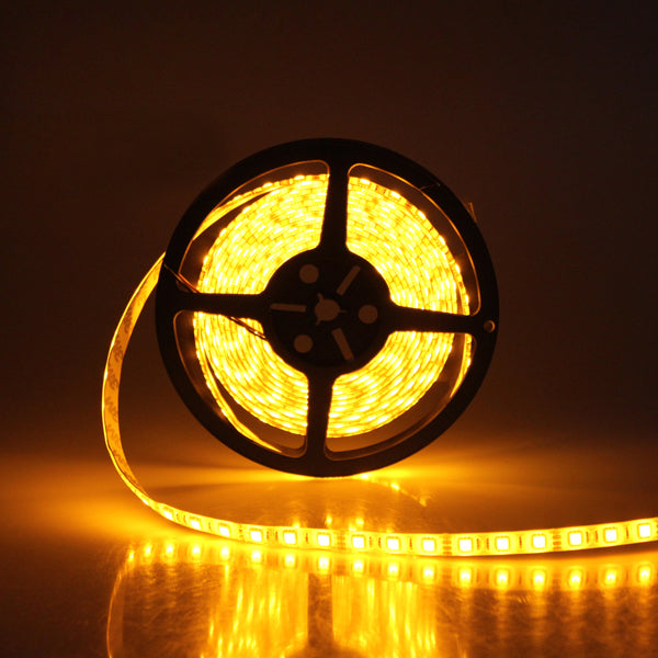 Tira led 5050  con recubrimiento color amarillo