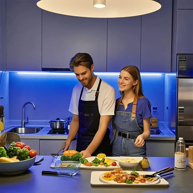 Tira de neón Flex azulDC12V, 120LEDs/M, cuerda neón Flexible azul , luz de neón impermeable, 5M para decoración del hogar+ eliminador de 2 AMP