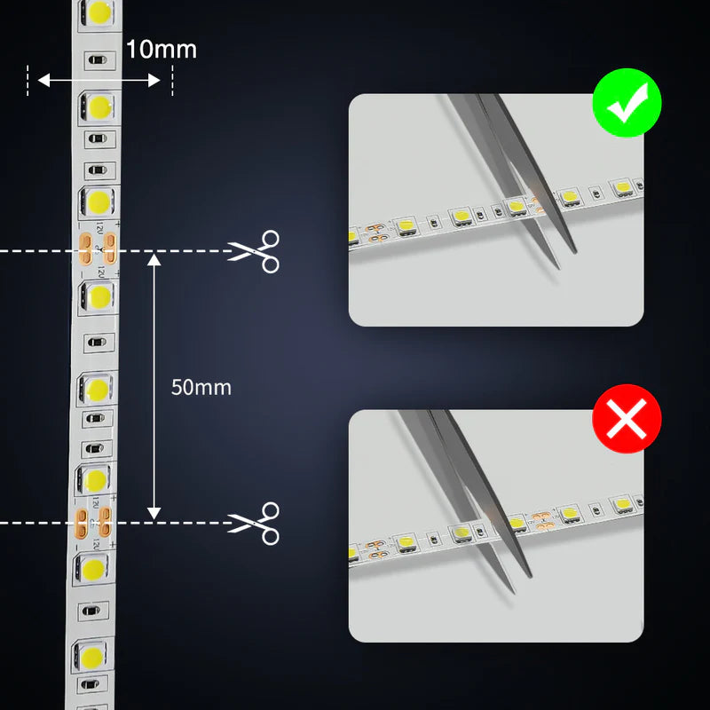 Tira led 5050 sin recubrimiento Gengxin