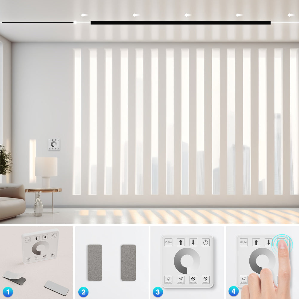 controlador de luz de flujo de agua bicolor