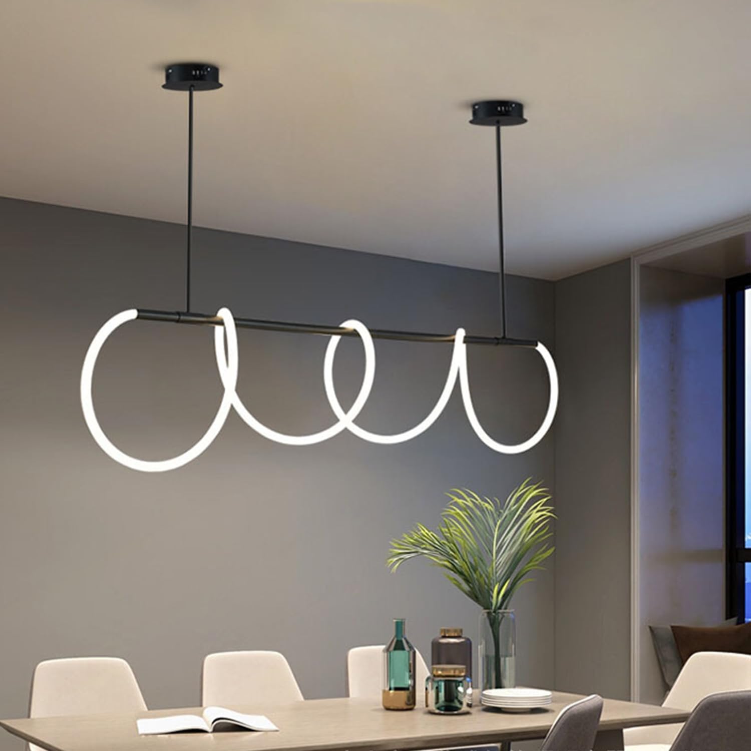 lampara minimalista neon 360
