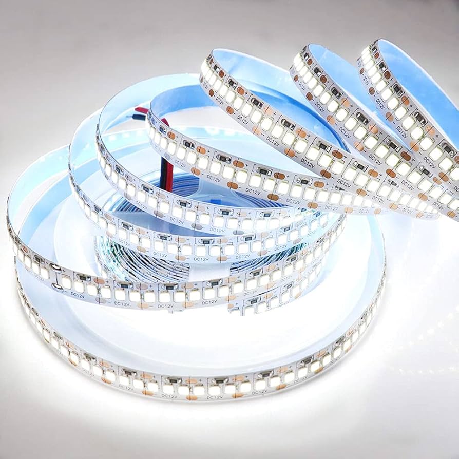 tira led 1200 leds 5m blanco frio 12v 1 linea