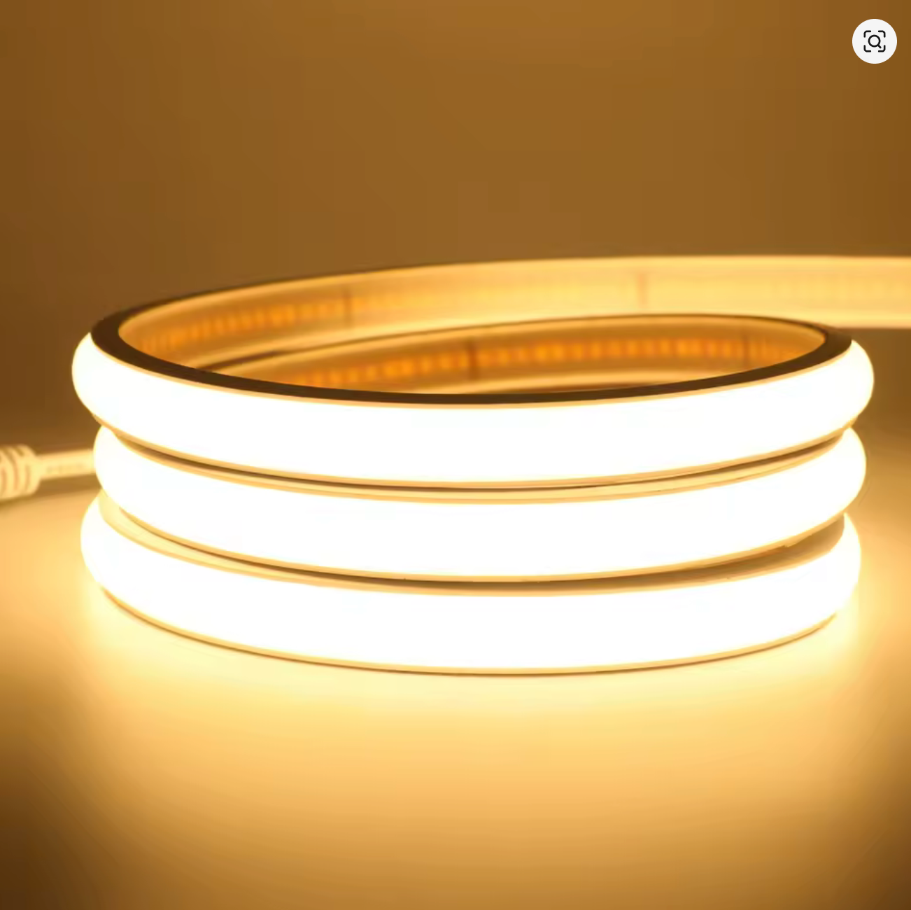 Tira de luces LED Cob de tubo suave de neón de 25M superbrillante 320LEDs/m  decoración impermeable para exteriores 110V