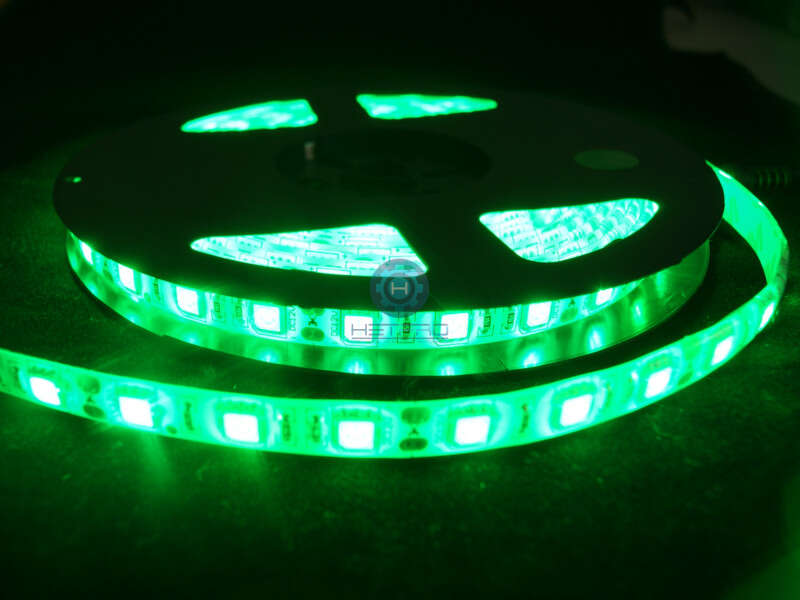 Tira led 5050  con recubrimiento color verde