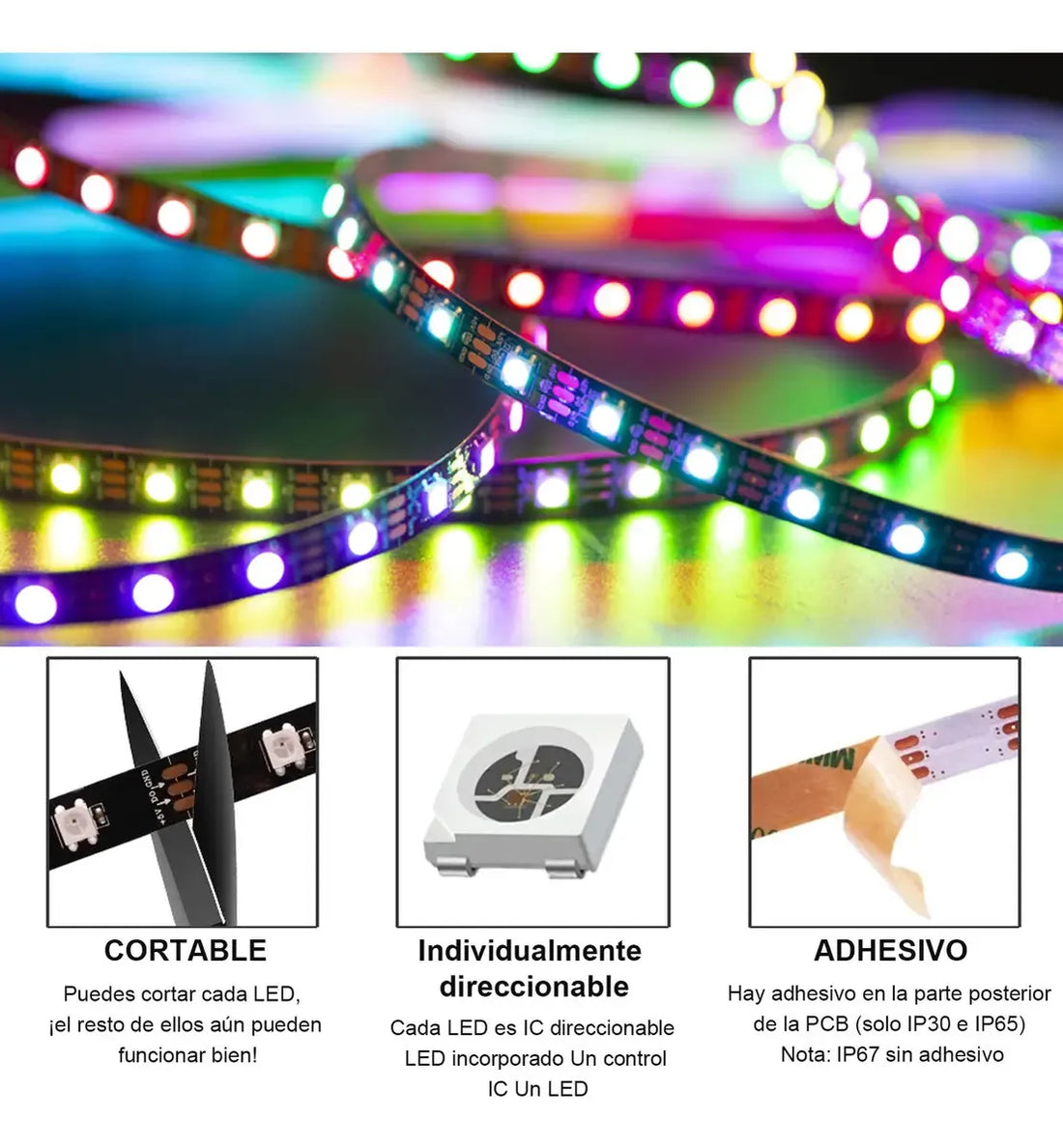Tira LED Pixel Digital 300 LEDs 12V