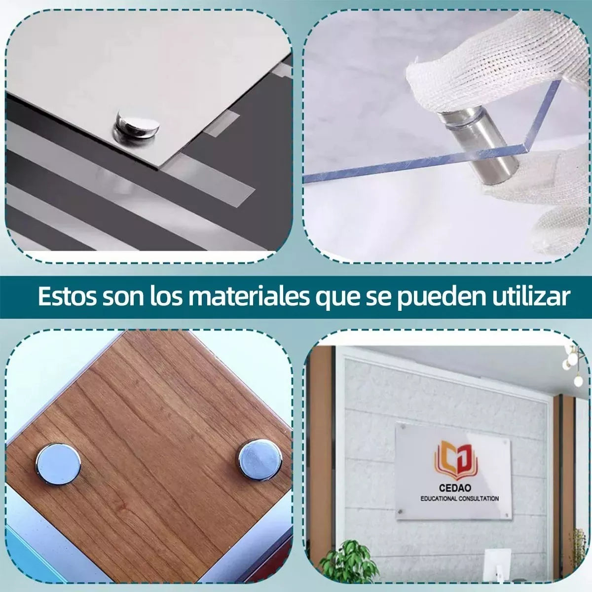 Chapeton para acrilico 19 mm x 25 mm