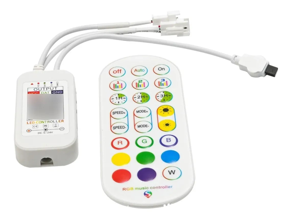 Dimmer pixel control redondo  2 salidas
