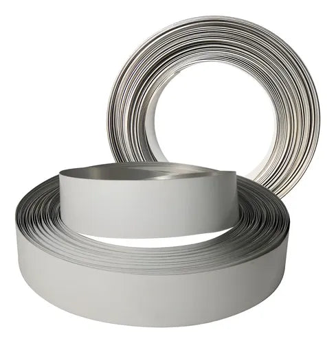 Rollo de canto 6 cm de ancho en aluminio calibre 26  100 metros