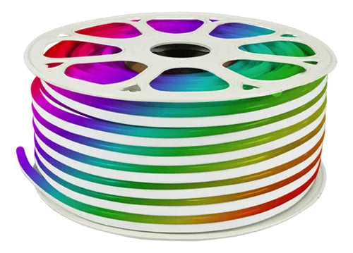 RGB neon flex 25 mts 110v
