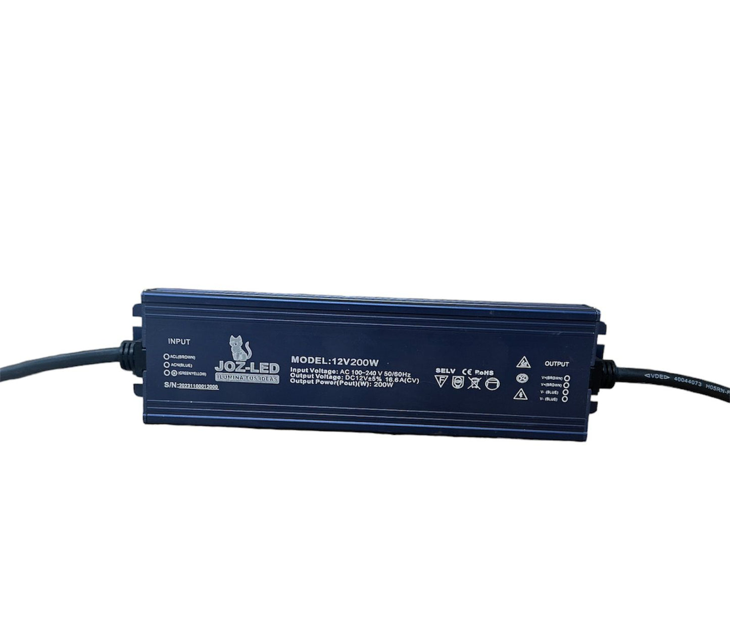 Fuente para exterior 200w 12v 16 Amp