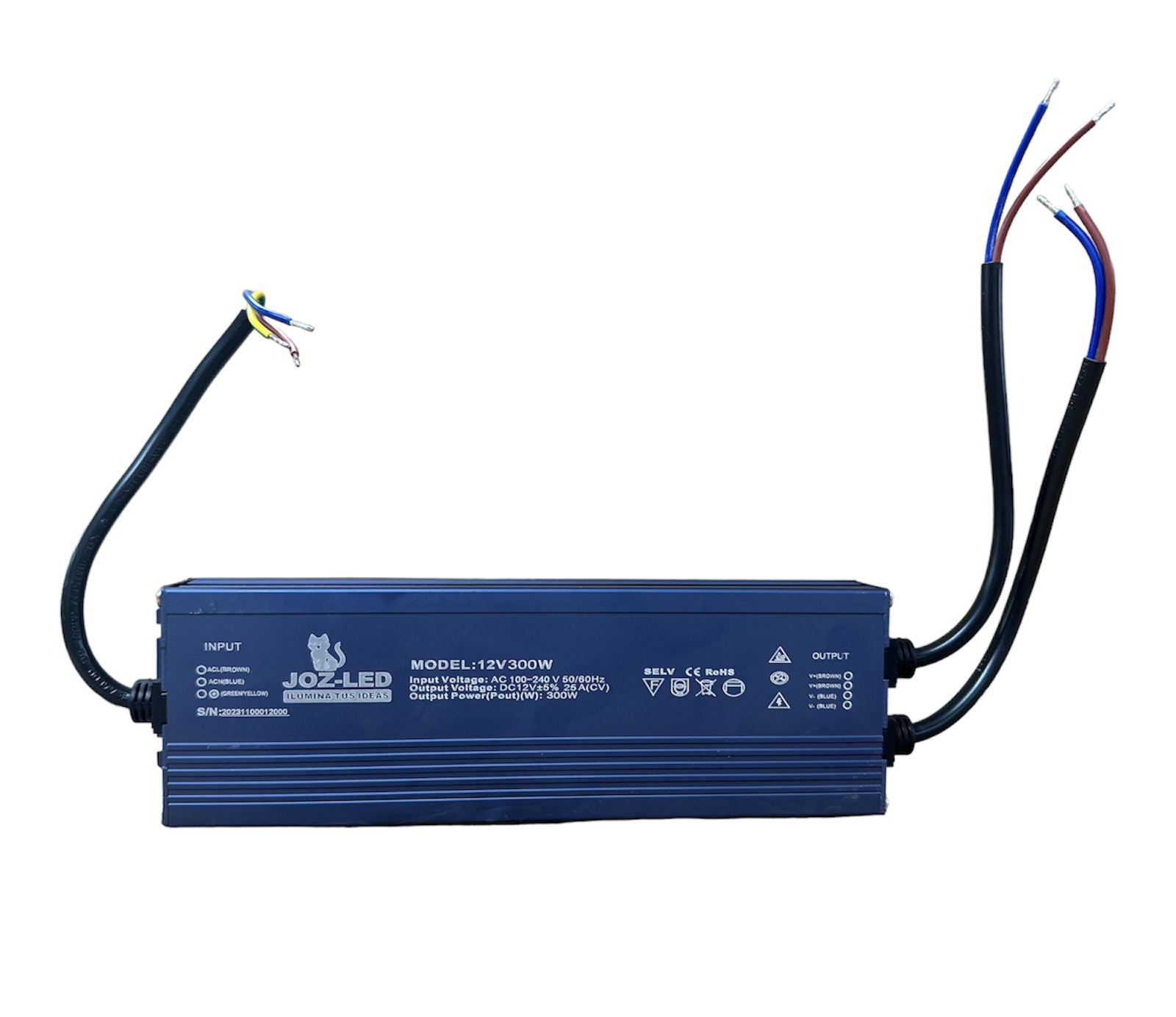 fuente impermeable  para exterior 12v 100w