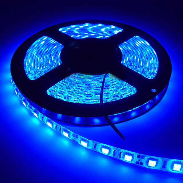 Tira led 5050  con recubrimiento color azul