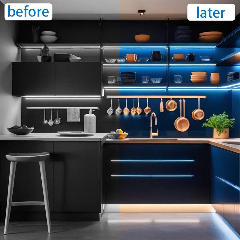 Tira de neón Flex azulDC12V, 120LEDs/M, cuerda neón Flexible azul , luz de neón impermeable, 5M para decoración del hogar+ eliminador de 2 AMP