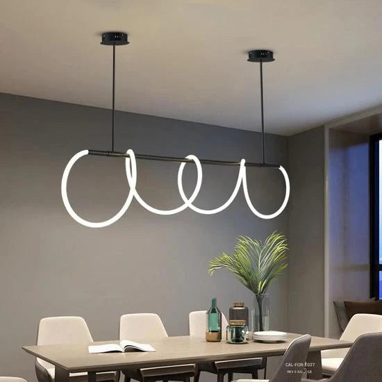 lampara sencilla de neon 360 grados minimalista grande