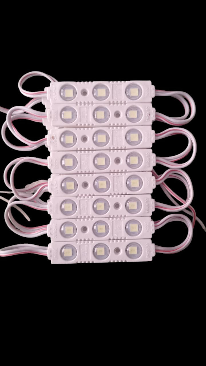 Modulo 3 led blanco frio 12v tira de 20pz