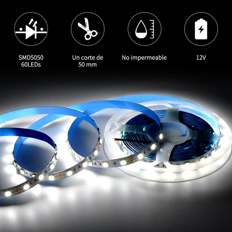 Tira led 5050 sin recubrimiento Gengxin