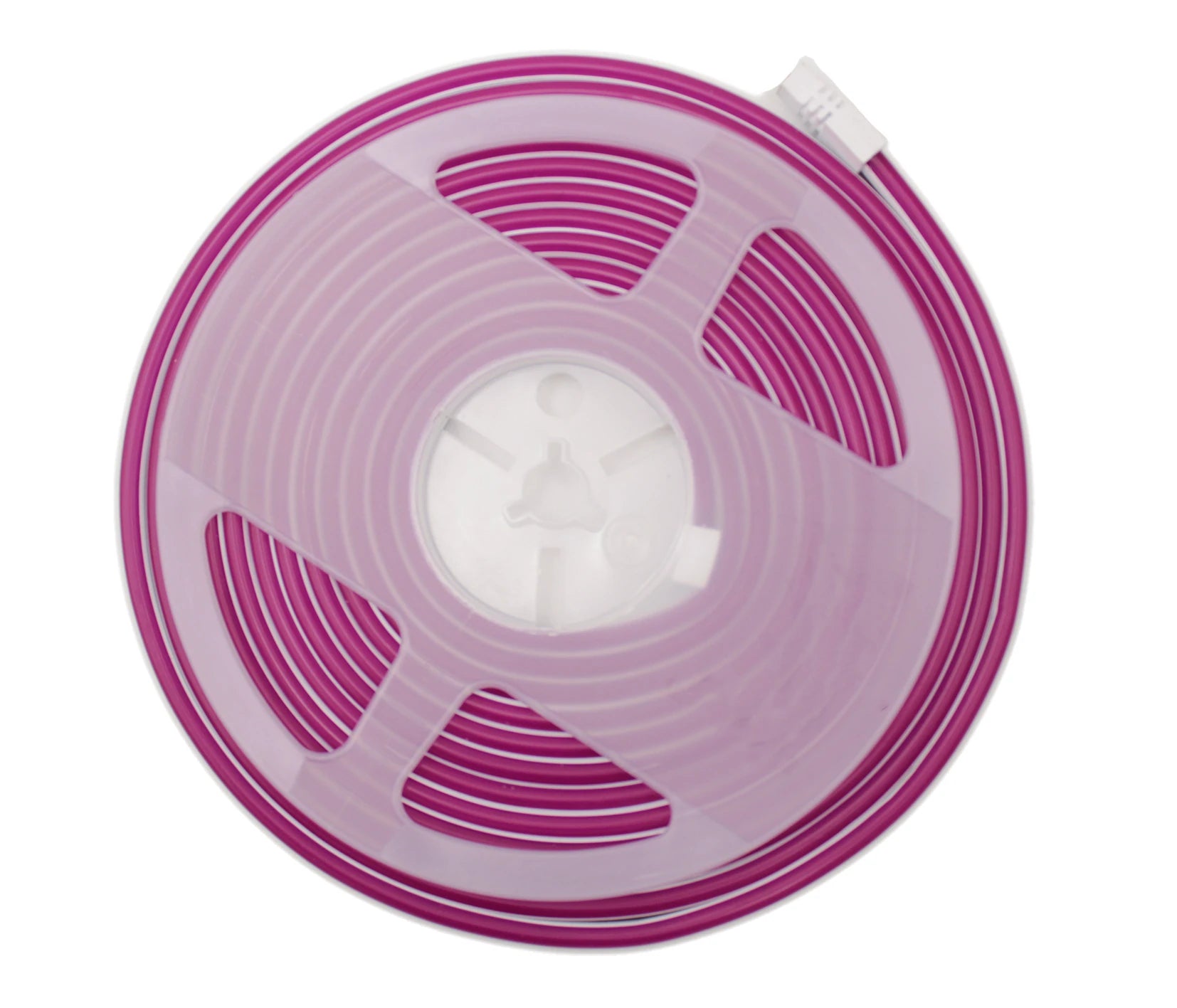 tira neon flex de 5 mts gengxin morado + eliminador 3 amp 12v