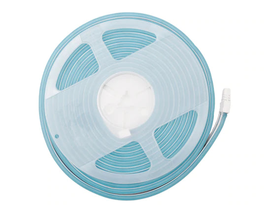 tira neon flex de 5 mts gengxin azul ice + eliminador 3 amp 12v