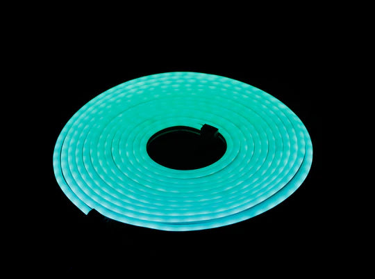 tira neón Flex de 5 metros premium verde Mars + eliminador 3 amp 12v