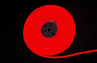 tira neon flex de 5 mts gengxin rojo + eliminador 3 amp 12v